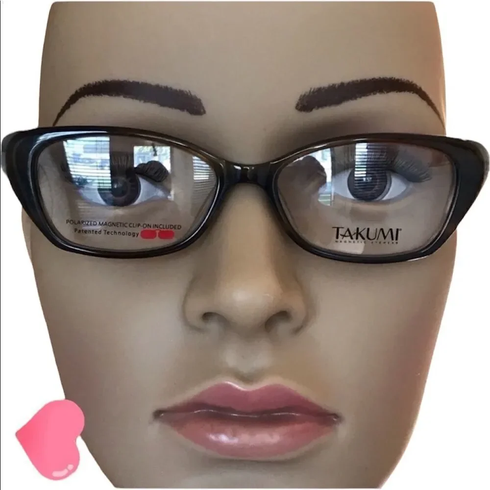 Takumi  eyeglass frame NWOT with sun Clip gorpcore